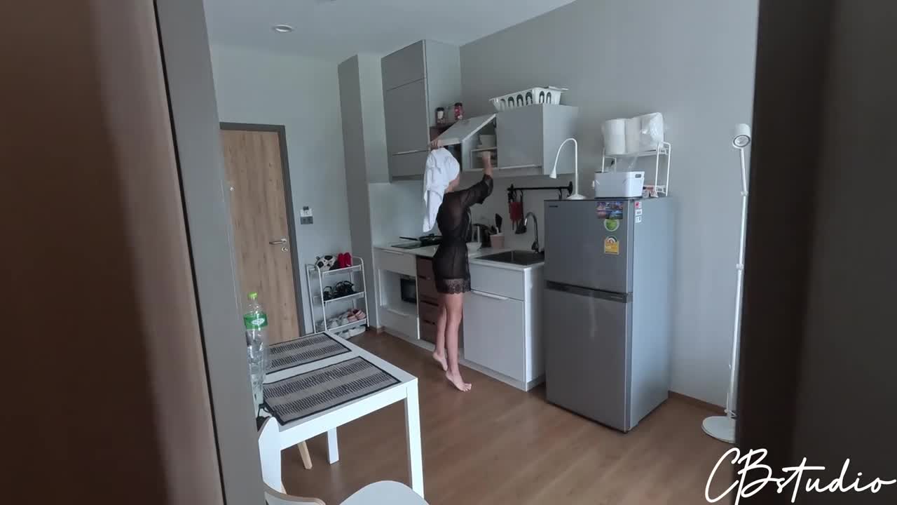 Cail Brodnevski - Stepson Fucked Stepmom The Kitchen While She Was Cooking Lunch - ePornhubs