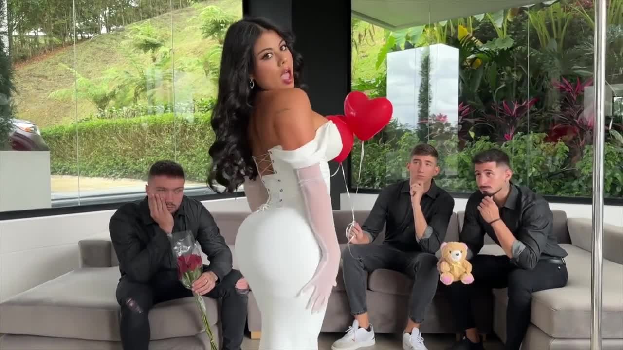 Steffy Moreno – Choose Valentines Date Between 3 Spanish Studs - ePornhubs