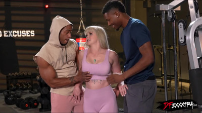 We're gonna fuck you right here in the gym!