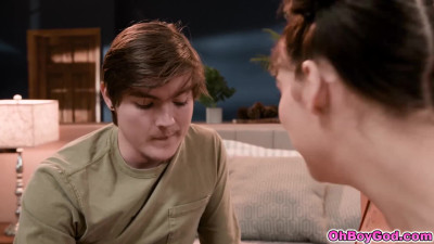 Stepmom guides the teens into having anal sex