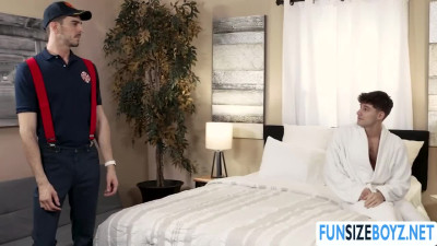 Got a surprise blowjob and ass fucked!