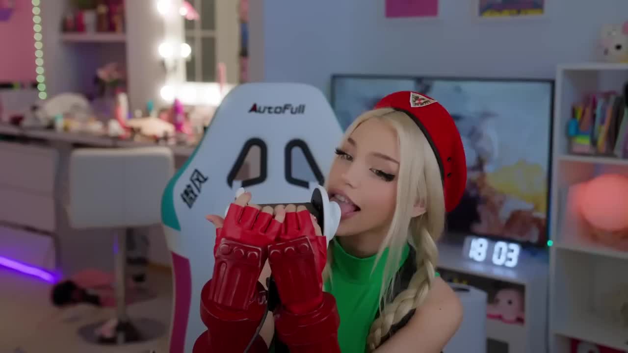 Cosplay ASMR Street Fighter Sammy White - Alice Delish - ePornhubs