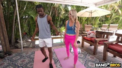 Katlina Blue - Monster Cock Stretches Yoga Instructor 4K