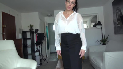 Adeline Lafouine - Hot Secretary Fucks You At Work