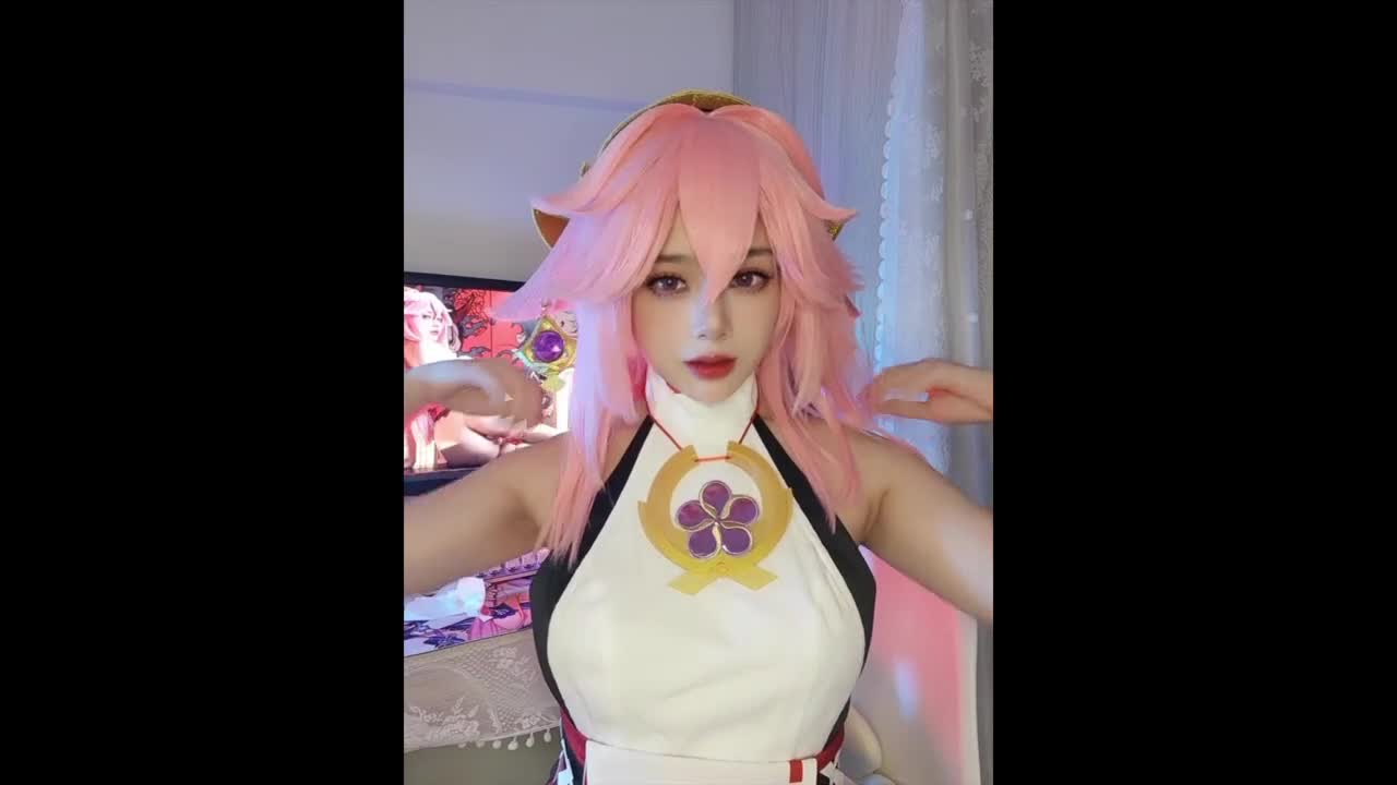 Vertical Genshin Impact Yae Miko Cosplay - 九言/Jiu Yan - ePornhubs